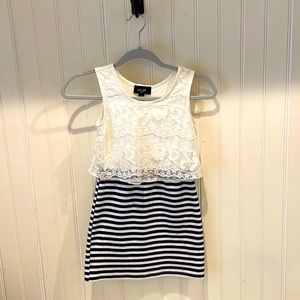 Super Cute! Lace and striped dress!!!